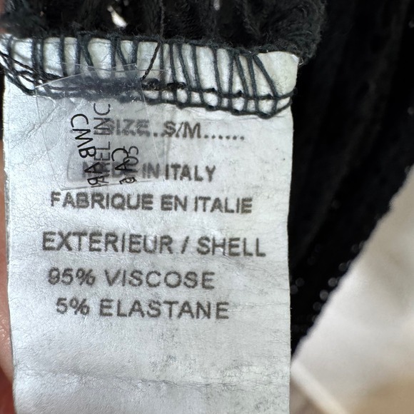 Charlie B Women Crochet Knit Open Front Waterfall Duster Cardigan Size S/M Black - Picture 3 of 11